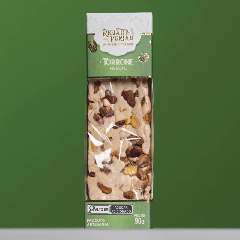 Embalagem do torrone pistache